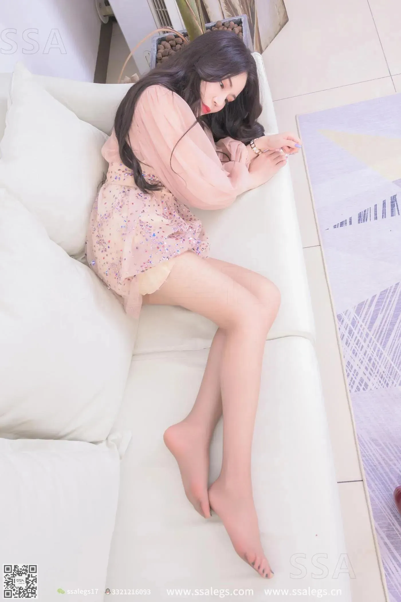 [SSA丝社]超清写真 NO.313 娜娜美艳绝伦的御姐咖啡丝美腿[23] [55P]插图6